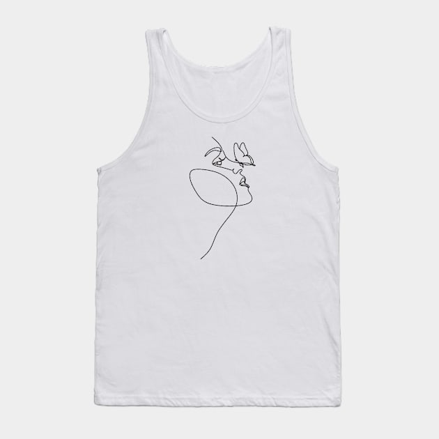 Simple Woman Tank Top by Honu Art Studio